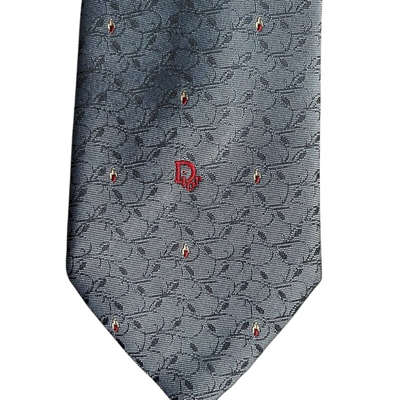 DIOR Vintage 90s Retro Print Ties Made in USA *Set of 2* - Picture 5 of 8